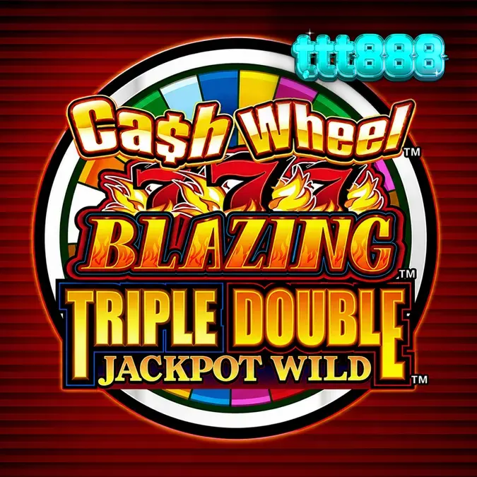 Tampilan visual mesin slot klasik Cash Wheel Blazing 777